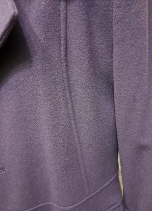 Пальто вовна  з кашеміром сливового кольору2 фото