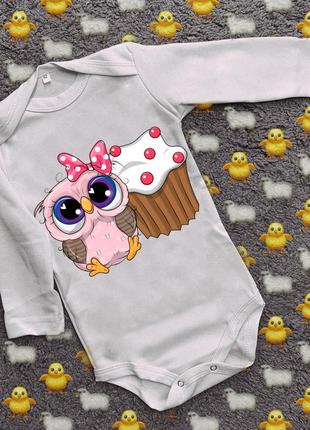 Детские боди с принтом