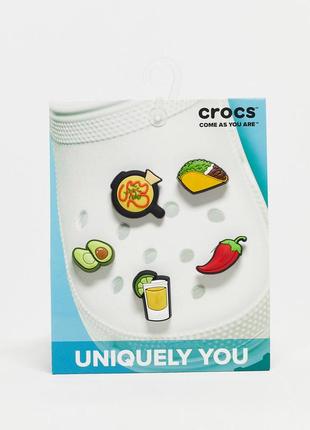 Набір mexican food 5 pack jibbitz для crocs7 фото