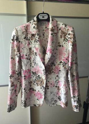 Vintage пиджак paristan в цветочный принт