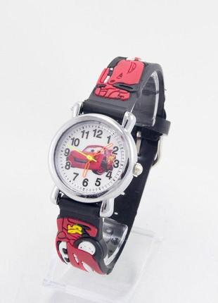 Дитячий наручний годинник тачки чорний (код: ibw643b)