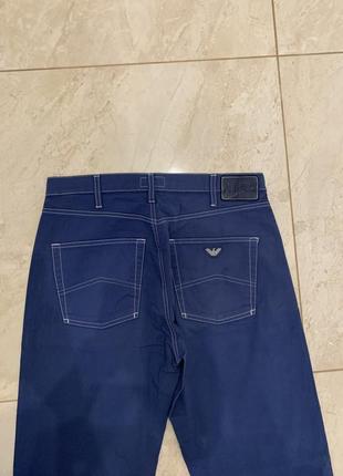 Брюки брюки armani jeans синие мужские4 фото