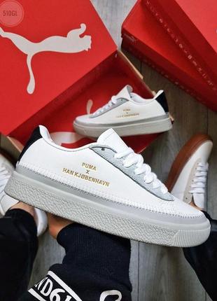 👟 кеды женские puma han kjobenhavn white/grey / наложенный платёж bs👟2 фото