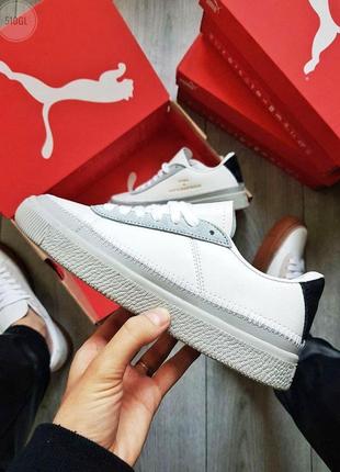 👟 кеды женские puma han kjobenhavn white/grey / наложенный платёж bs👟4 фото