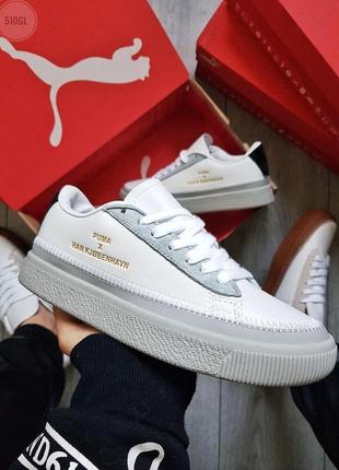 👟 кеды женские puma han kjobenhavn white/grey / наложенный платёж bs👟