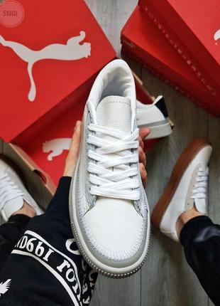 👟 кеды женские puma han kjobenhavn white/grey / наложенный платёж bs👟3 фото