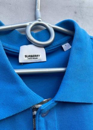 Чоловіча polo футболка burberry з нових колекцій розмір хл3 фото
