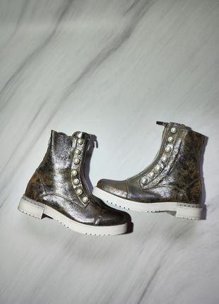 L'estrosa итальялия нереальны кожаные ботинки ботинки с эффектом состаренной кожи6 фото