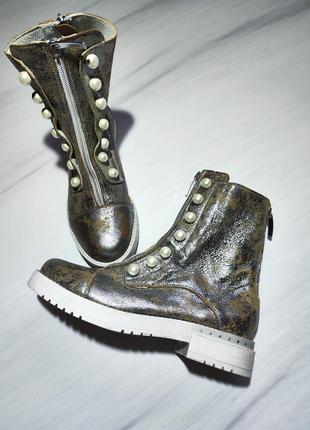 L'estrosa итальялия нереальны кожаные ботинки ботинки с эффектом состаренной кожи5 фото