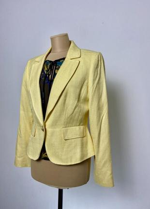 Лимонный желтый жакет tahari пиджак люксовый1 фото