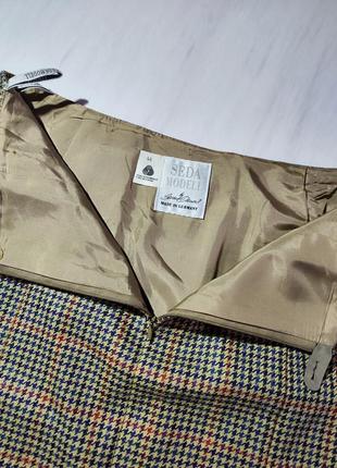 Seda modell нижняя роскошная юбка в гусиную лапку из 100% шерсти8 фото