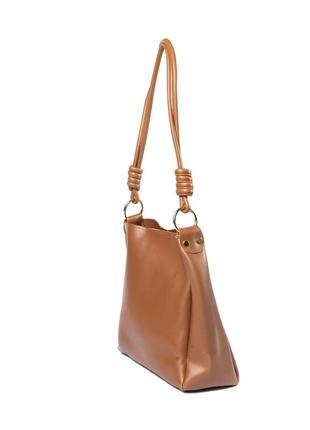 Сумка женская на плечо стильная, повседневная универсальная женская сумка-тоут, коричневый2 фото