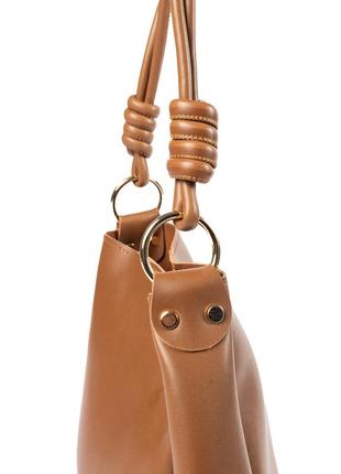 Сумка женская на плечо стильная, повседневная универсальная женская сумка-тоут, коричневый3 фото