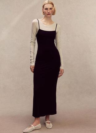 Платье макси в ручик в стиле skims h&m 1224416001