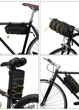 Сумка для велосипеда багатофункціональна універсальна велосумка 2,5 л чорний ( код: ibv013b )