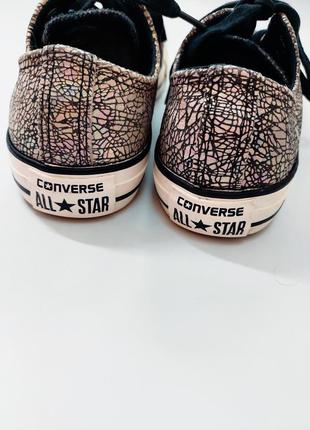 Жіночі різнокольорові кеди на шнурівках від бренду converse4 фото
