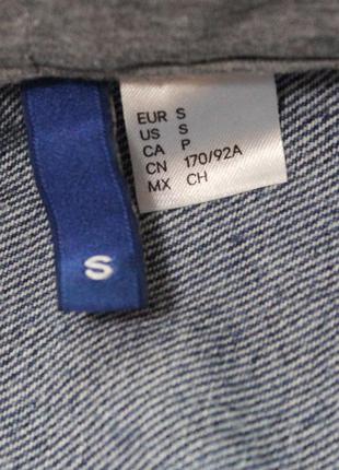 Топова джинсова куртка з трикотажними елементами від h&m3 фото