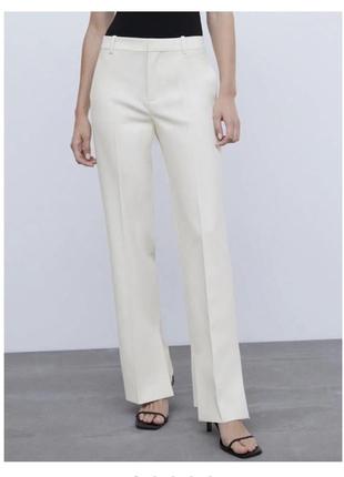 Штани жіночі zara розмір xs молочні