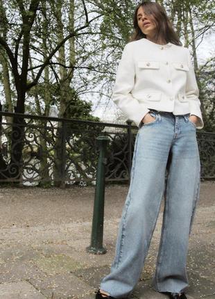 Жакет кардиган zara, блейзер, укороченная куртка. пиджак.