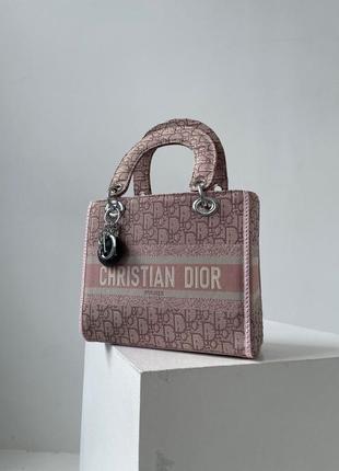 👜 christian dior lady d-lite pink total1 фото