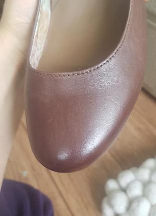 Кожаные туфли на каблуках мэри джейн коричневые лодочки10 фото