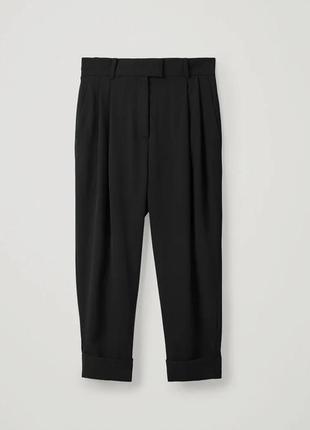 Класичні прямі вкорочені штани брюки cos dropped crotch trousers4 фото