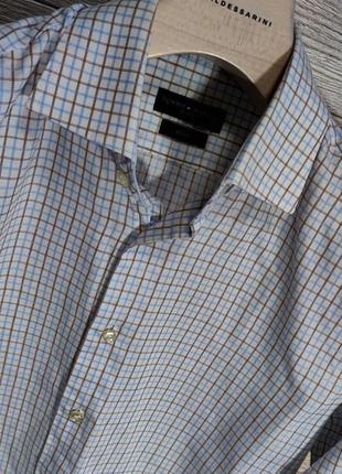 Чоловіча елегантна бавовняна сорочка tommy hilfiger у клітинку оригінал розмір 39 (m)6 фото