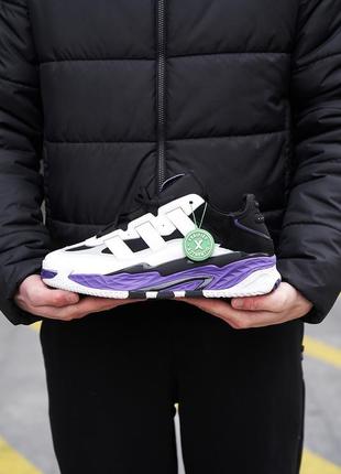 Стильні кросівки в стилі adidas niteball violet2 фото