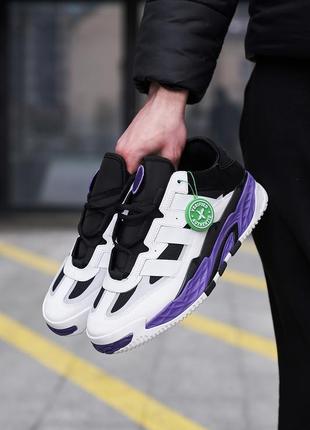 Стильні кросівки в стилі adidas niteball violet4 фото