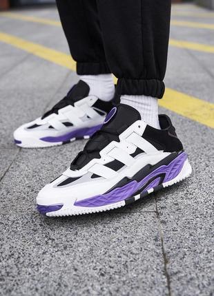 Стильні кросівки в стилі adidas niteball violet9 фото