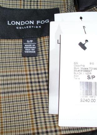 Плащ приталенный, застежка на пуговицы,черный,с капюшоном.бренд london fog.3 фото