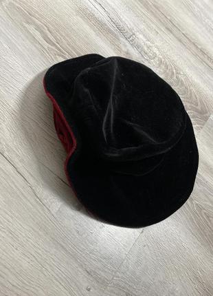 Винтажная бархатная шляпа шляпок винтаж, one size3 фото
