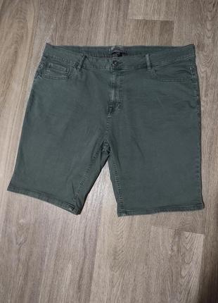 Мужские джинсовые шорты / george / хаки / зелёные бриджи / мужская одежда / чоловічий одяг /