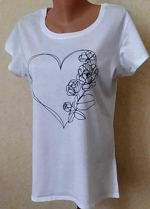 Женская футболка, европейское качество