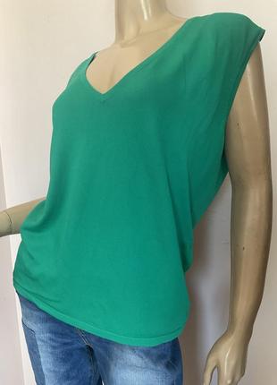 Качественная зеленая блузка/l/ brend punr roma2 фото