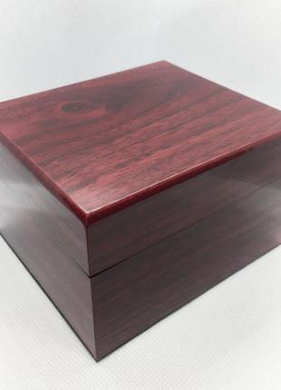 Коробка подарочная для часов, футляр, шкатулка, цвет бордовый ( код: ibw363kr )1 фото