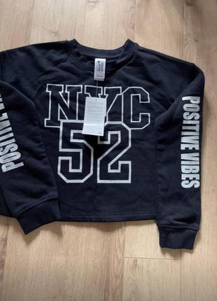 ♥️свитшот новий черный детский 146-152 см. новый!