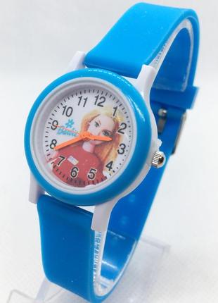 Дитячий наручний годинник barbie барбі блакитний (код: ibw650l)1 фото