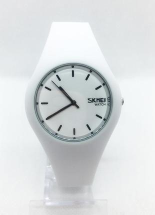Часы женские наручные skmei 9068 (скмеи), цвет белый ( код: ibw325o )