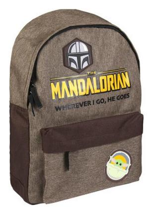 Рюкзак школьный cerda star wars mandalorian - casual urban backpack (cerda-2100003718) - топ продаж!