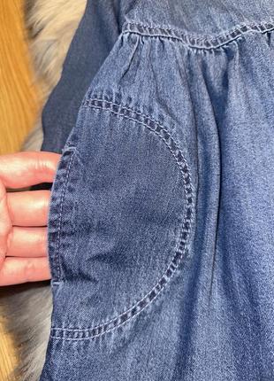 Стильное базовое джинсовое платье с длинным рукавом для девочки 1,5/2р next3 фото
