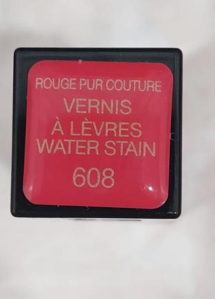 Блиск для губ yves saint laurent ysl rouge pur couture vernis a levres water stain 608.4 фото