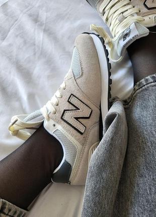 Кроссовки кроссы кроссовки кроссы new balance 574&nbsp;beige нью беленс4 фото