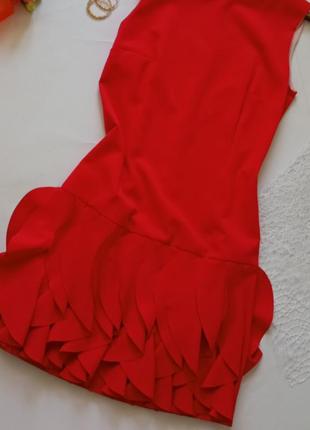 Яркое красное платье с рюшами турция ❣️8 фото