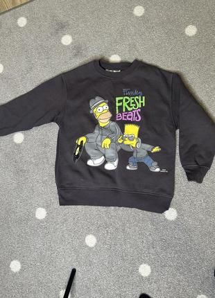 Кофта zara simpsons симпсоны