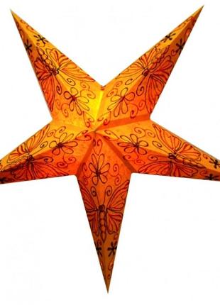 Світильник зірка картонна 5 променів orange butterfly embd. bm1 фото