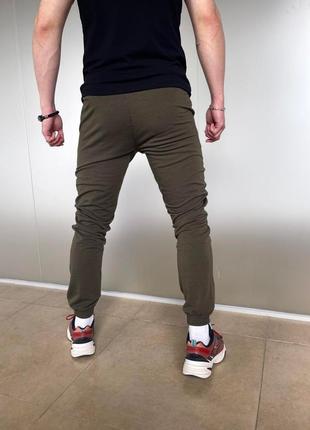 Мужские спортивные штаны nike на весну в хаки цветах premium качества, стильные и удобные брюки на каждый день2 фото