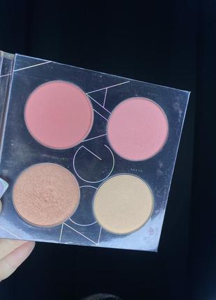 Палитра румян zoeva coral spectrum blush palette