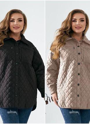 Демисезонная женская куртка рубашка