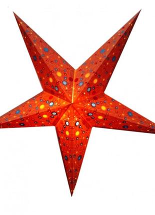 Світильник зірка картонна 5 променів orange universe bm